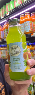 A Bottle of Green Apple Drink